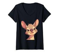Womens Wallabies Wallaby V-Neck T-Shirt