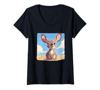 Womens Wallabies Wallaby V-Neck T-Shirt