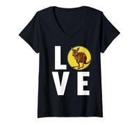 Womens Wallabies Wallaby V-Neck T-Shirt