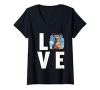 Womens Wallabies Wallaby V-Neck T-Shirt