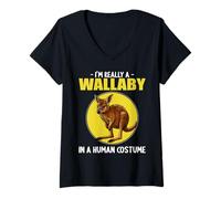 Womens Wallabies Wallaby V-Neck T-Shirt