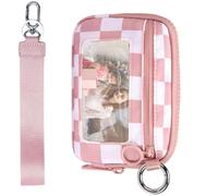 Women's Wallet - 14 x 9.5 x 2 cm Small Purses for Women, Card Holder with Lock, Small Wallets, Small Wallets for Women, Pra Mujer Purse with Card Holder, Cn Window Pra Identific, Pink, Consulte la
