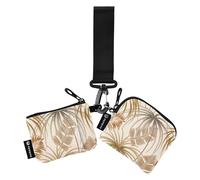 Women's Wallet, Exotic Tropical Jungle Leaves, Small Detachable Zipper Purse for Men Women, 2 Pieces, Multi-Colour,Multi-Colour., 4.13"(L) x 3.5"(W), Multicoloured., 4.13"(L) x 3.5"(W), Travel