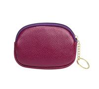 Women's Wallet for Vaccination Certificate Key Bag Envelope Handbag Change Purse Men's Large with Zip (Purple, One Size)