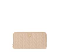GUESS Purse Stacey SLG Zip Around Wallet Light Beige Creme-White