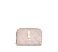 GUESS Purse Yvonne Logo SLG Medium Zip Around Wallet Stone Logo Beige