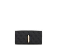 GUESS Purse Yvonne Logo SLG Flap Organizer Coal Logo Dark Grey