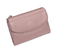 Women's Wallet Leather Card Holder with Zipper Pockets | Slim Card Case for Girlfriend, Family, Wife, Mother, Daughters, Friends and Girlfriends, Pink, Se référer au descriptif, Refer to description