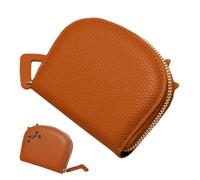 Women's Wallet PU Leather Coin Purse Credit Card Holder Zipper Leather Card Holder Portable Wallet for Girls Credit Card Holder Credit Card Holder, brown, Fare riferimento alla descrizione, Please