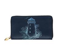 Women's Wallets Blue Light Lighthouse Coin Bag Colourful Ladies Wallet Pouch with Zipper Pocket Handbag for Unisex, Teacher, Girlfriend