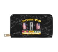 Women's Wallets Chief Warrant Officer Vietnam Cw5 Veteran Clutch Wallet Card Case Leather Wallet Cute Genuine Leather Wallets for Women, Friend, Girlfriend