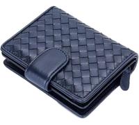 Women's Wallets Genuine Leather Money Clips Evening Bags Card Cases Coin Purses Pouches Money Organizers Purses(Blue)