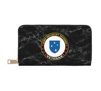 Women's Wallets Us Army 23Rd Infantry Division Veteran Leather Purse Card Case Leather Wallet RFID Blocking Women Card Case for Daughter, Teacher, Women