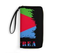 Women's Wallets Vintage Eritrea Eritrean Flag Handbags Card Case Clutch Wallet Soft Genuine Leather Wallets for Women, Daughter, Evening Party
