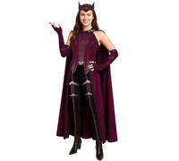 Women's Wanda Maximoff Cosplay Costume Red Cloak Top Pants Full Set Halloween Party Fancy Dress Up Outfits (Small)