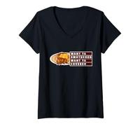 Women's Want Ya Scattered Smothered Covered V-Neck T-Shirt