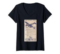 Women's War Weapons Week Vintage Save for Victory WW2 Propaganda V-Neck T-Shirt