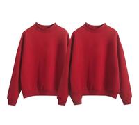 Women's Warm Baseball Jacket Set - High Neck Fleece-Lined Hoodie & Bottom, Thickened Autumn Winter Co-Ord Outfit Sweatshirts for Women Oversized Jumpers Light Pink