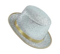 Women's Warm Christmas Hat for Motorcycle Cowboy Party for Festivals Celebration Western Style Glittered Country Dance Event with Adjustable Chin Strap