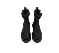 Women's Warm Fleece And Thick Ankle Boots Women Shoes Round Head Zipper Boots 2026 Ladies Wellies Autumn And Winter (Black, 5)