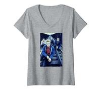 Womens Warm Jets Indie Pop Band Louis Jones by Andy Willsher V-Neck T-Shirt