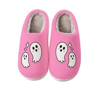Women's Warm Slippers with Solid Sole Plush Cuddly Comfortable Bed Shoes | Plush Slippers Monster Children 33 Halloween Slippers with Mummy Design Soft Lightweight Winter Slippers Magic Hat Slippers