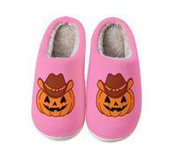 Women's Warm Slippers with Solid Sole Plush Cuddly Comfortable Bed Shoes | Plush Slippers Monster Children 33 Halloween Slippers with Mummy Design Soft Lightweight Winter Slippers Magic Hat Slippers