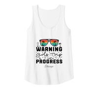 Womens Warning Girls Trip in Progress Vacation Chicago Tank Top