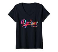 Womens Warsaw Poland | Vacation Travel V-Neck T-Shirt