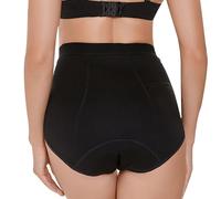 Women's Washable Incontinence Underwear,Black Leak-Free Underwear,Cotton Briefs Comfortable Breathable,Absorbent Incontinence Protector,Period Underwear,S,Black