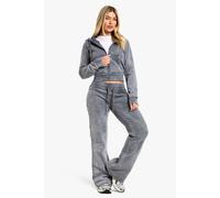 Womens Washed Low Rise Fitted Flared Jogger - Grey - Xl, Grey