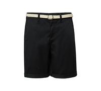 Womens Washed Stretch Cotton Bermuda Shorts s.Oliver Noir 46