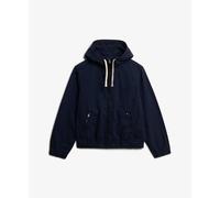Women's washed twill hoodie Superdry Bleu M