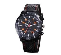 Women's Watch Bands Men's Watch Frosted Leather Strap Suitable for Men's Student Leisure Trend Sports Watch Watches for Senior Citizens (F, One Size)