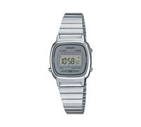 Casio Ladies Watch Digital Vintage Classic Flat Link Silver LA670WA-7DF