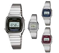 Womens Watch CASIO Vintage LA670W Steel Chrono Classic Digital 4 Colors DD