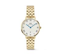 Women's watch Daniel Wellington Petite 28 Roman Numerals Date 5-Link YG Doré TU