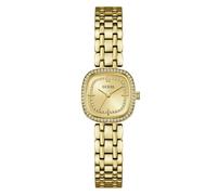 Guess Hazel GW1018L2 Women's Quartz Analogue Stainless Steel Watch 25 mm Silicone Strap Gold 5 Bar Champagne Dial
