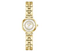 Guess Leena Women's Watch GW0994L2 26 mm Stainless Steel Silver Dial Silver Dial Quartz Mineral Glass Cubic Zirconia 5 ATM Gold Link Bracelet 12.5 mm