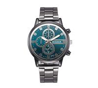 Womens Watch Numbers Stainless Man Crystal Watch Steel Quartz Wrist Analog Fashion Men's Watch Small Digital Watch Womens (Green, One Size)