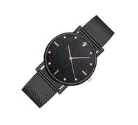Women's Watch - Shiny Mesh Strap | Casual Watches with Glitter Mesh Strap, for Work Banquet Social Activity Travel Business Travel Birthday Mother Girlfriend Girl, Black, Fare riferimento alla