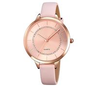 Womens Watches Leather Quartz Big Face Nurse Watch Waterproof Fashion Classic Wristwatch for Women Ladies Girls Gift (Rose Gold/Pink)