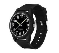 Womens Watches Minimalist Ultra-Thin Quartz Watch Easy Read Watch with Big Numbers Waterproof Fashion Wristwatch for Women Ladies Girls (Black)