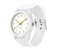 Womens Watches Minimalist Ultra-Thin Quartz Watch Easy Read Watch with Big Numbers Waterproof Fashion Wristwatch for Women Ladies Girls (White/Gold)