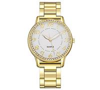 Women's Watches Quartz Movement Girls Ladies Wristwatch Belt Watch Love Bracelets That Light up (Gold, One Size)