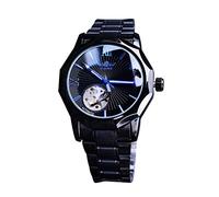Women's Watches T- Belt Design Hollow Business Luxury Fashion Mechanical Blue Watch Men's Men's Watch Bm6929-56l (Blue, One Size)