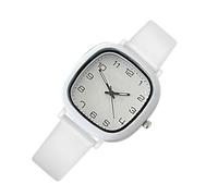 Women's Watches | Watch for Nursing Student | Square Silicone Band Lady Wristwatch with Second Hand Easy Read Jewelry Accessories for School & Exams