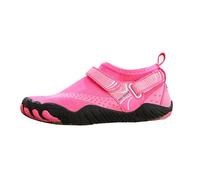 Womens Water Shoes for Swimming Beach Pool Walking, Quick Dry Barefoot Aqua Shoes with Grip Sole, Slip on Elastic Mesh Surf Shoes, Adjustable Strap Swim Trainers, Black Grey, for Coastal Trail Use
