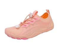 Women's Water Shoes Quick Drying Stylish Water Sandal Five Finger Beach Shoe Wading Shoe Lightweight Swimming Shoes Non lip Wide Width arefoot Aqu Socks for Swimming Pool Beach (Pink, 5.5)