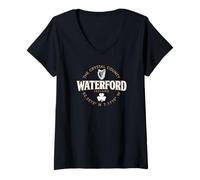 Womens Waterford Ireland Label Coordinates 2C V-Neck T-Shirt